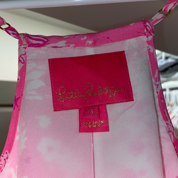 Lily Pultizer dusk silk dress, size xs - Picture 2 of 5